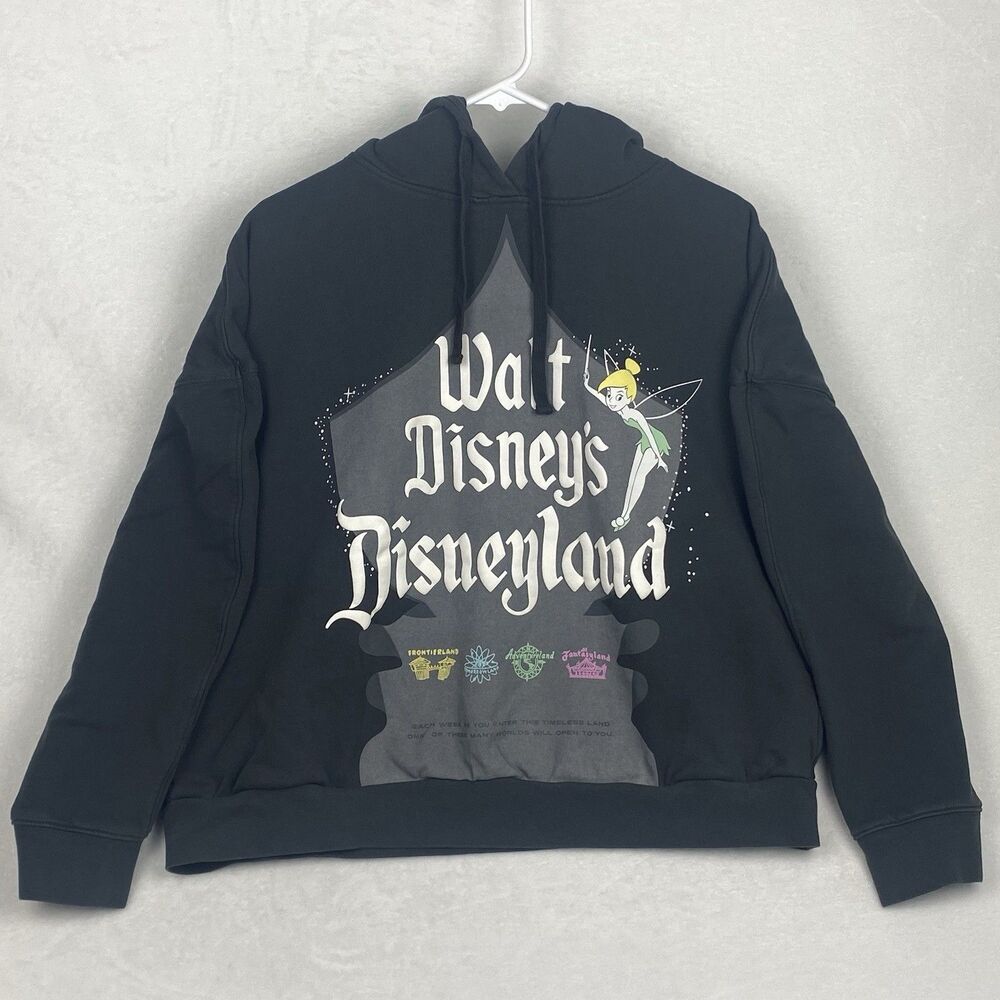 Walt Disney’s Disneyland Black Sweatshirt with Tinker Bell Design